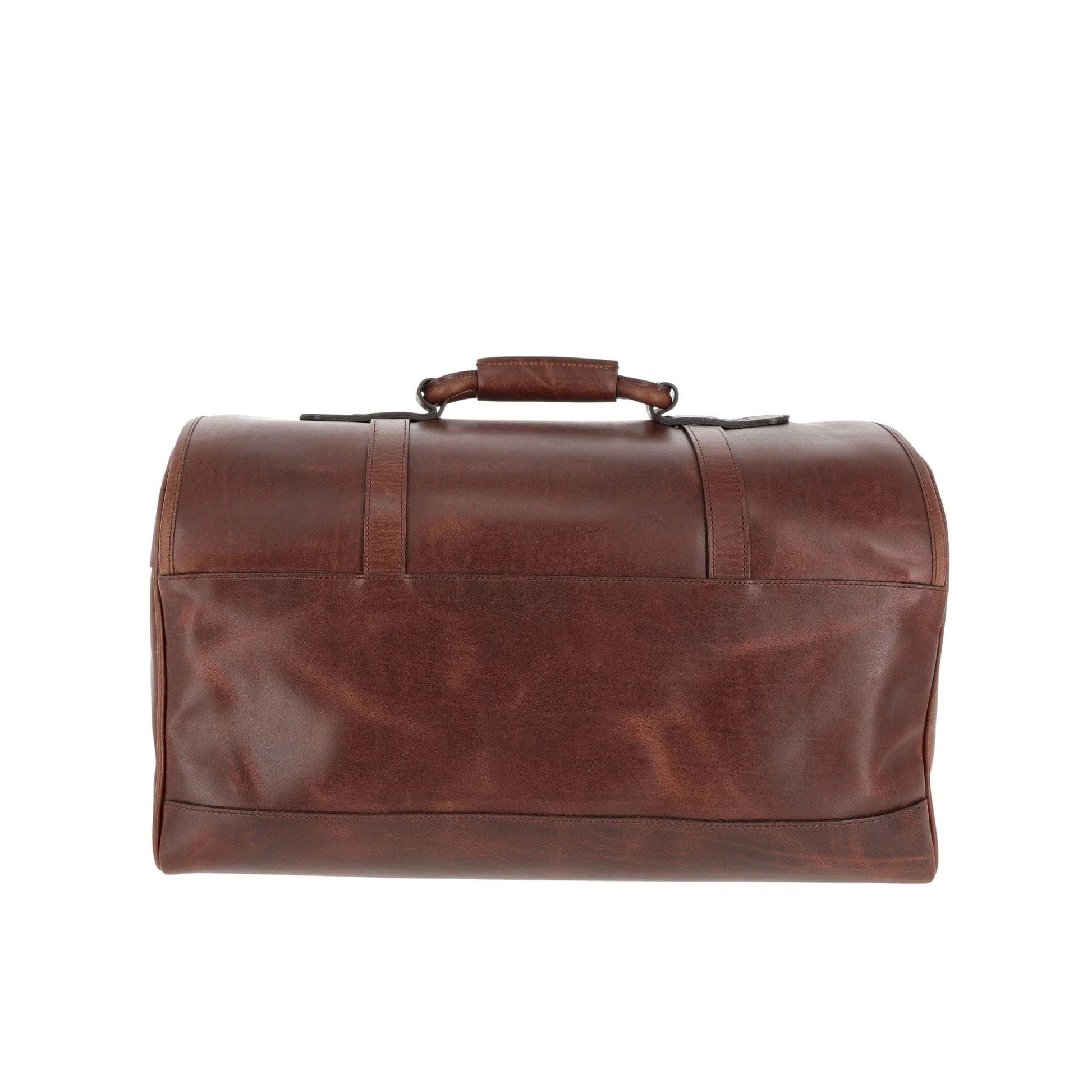 Tom Beckbe Leather Weekender Duffel Bag