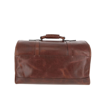 Tom Beckbe Leather Weekender Duffel Bag