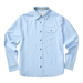 Imperfects Tradesman Button-Down in Chambray - Beach Blue