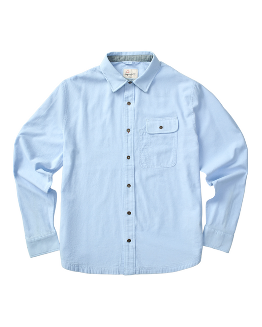 Tradesman Button-Down in Chambray Beach Blue