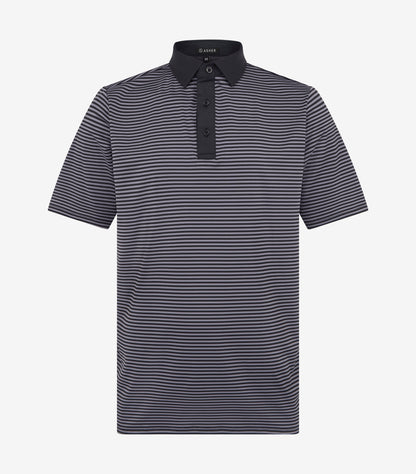 Asher Golf Traverse Polo Obsidean