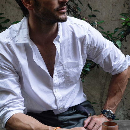 Rivay Type 104 Garment Dyed Poplin Button Down