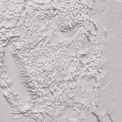 USA 3D Raised Relief Map