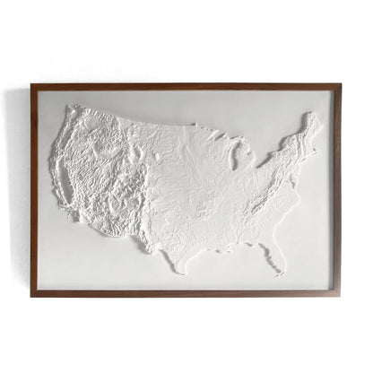 USA 3D Raised Relief Map