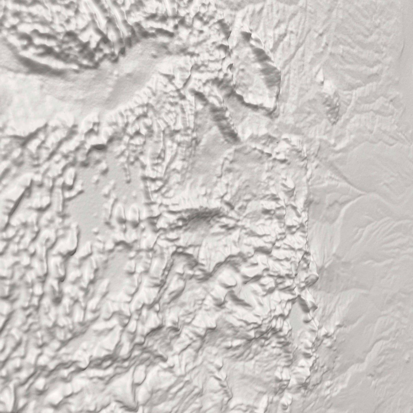 USA 3D Raised Relief Map