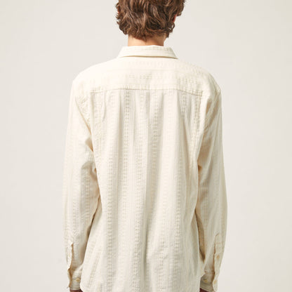 Corridor Ripple Natural Long Sleeve Shirt