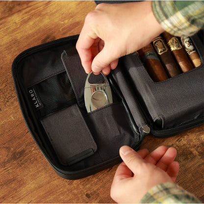 Flint Travel Leather Cigar Case