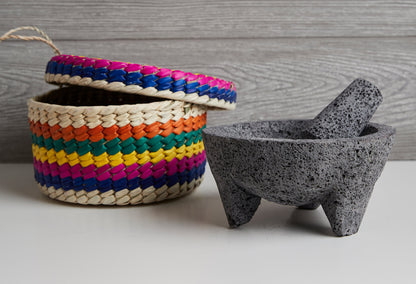 Verve Culture Molcajete & Tortilla Basket