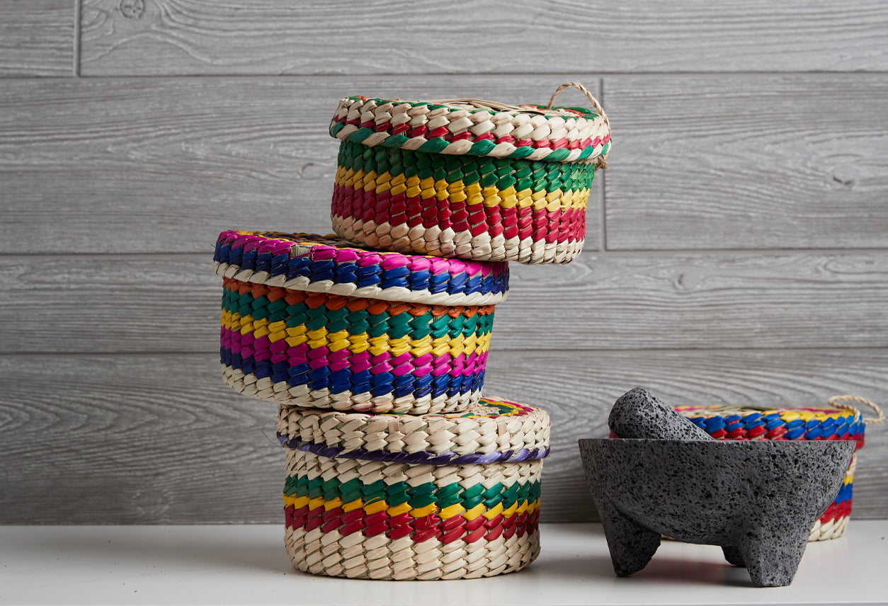Verve Culture Molcajete & Tortilla Basket