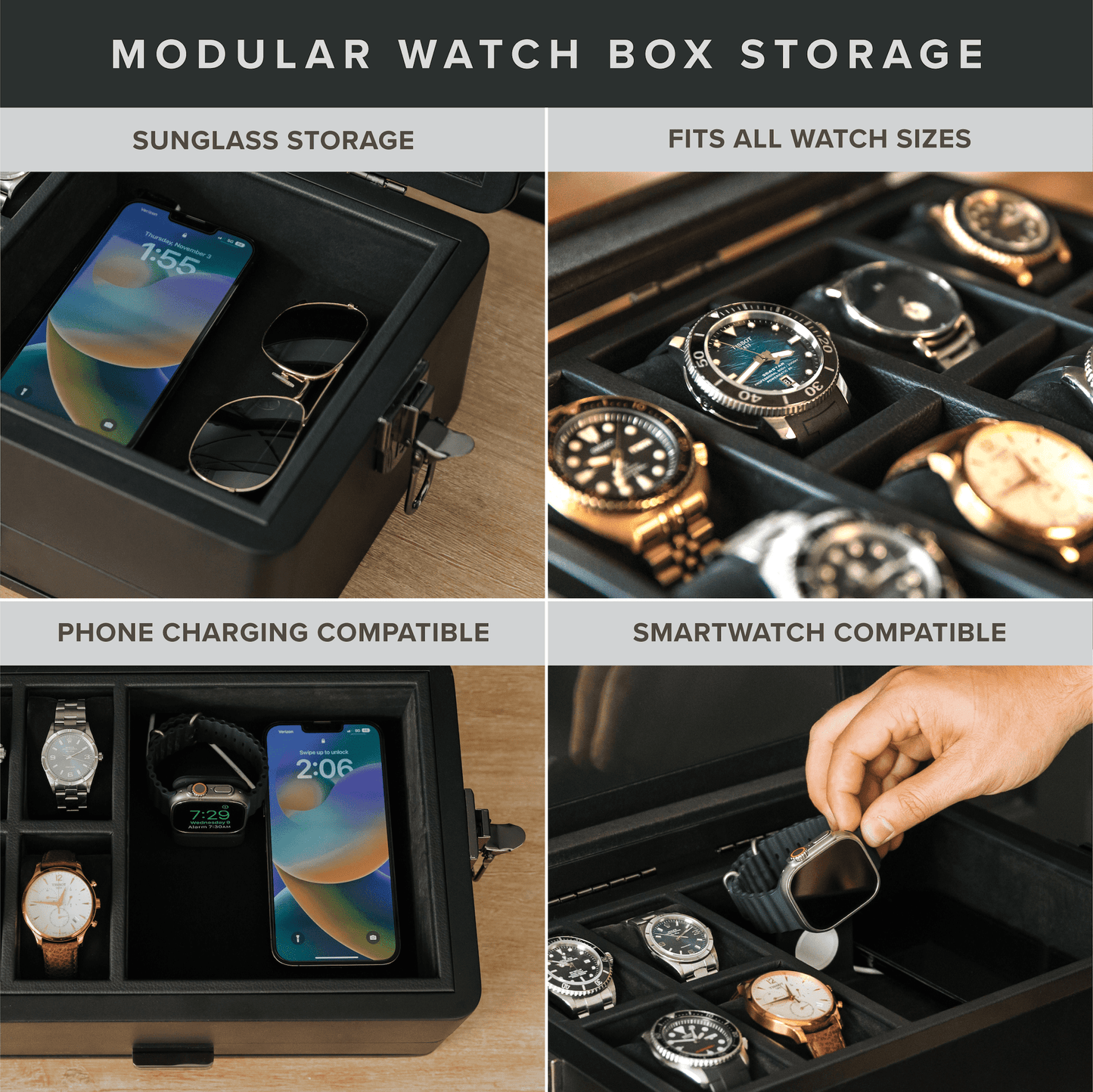 Case Elegance Military Edition Watch Box
