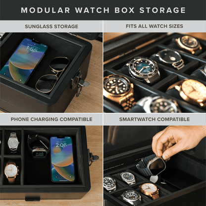 Case Elegance Military Edition Watch Box