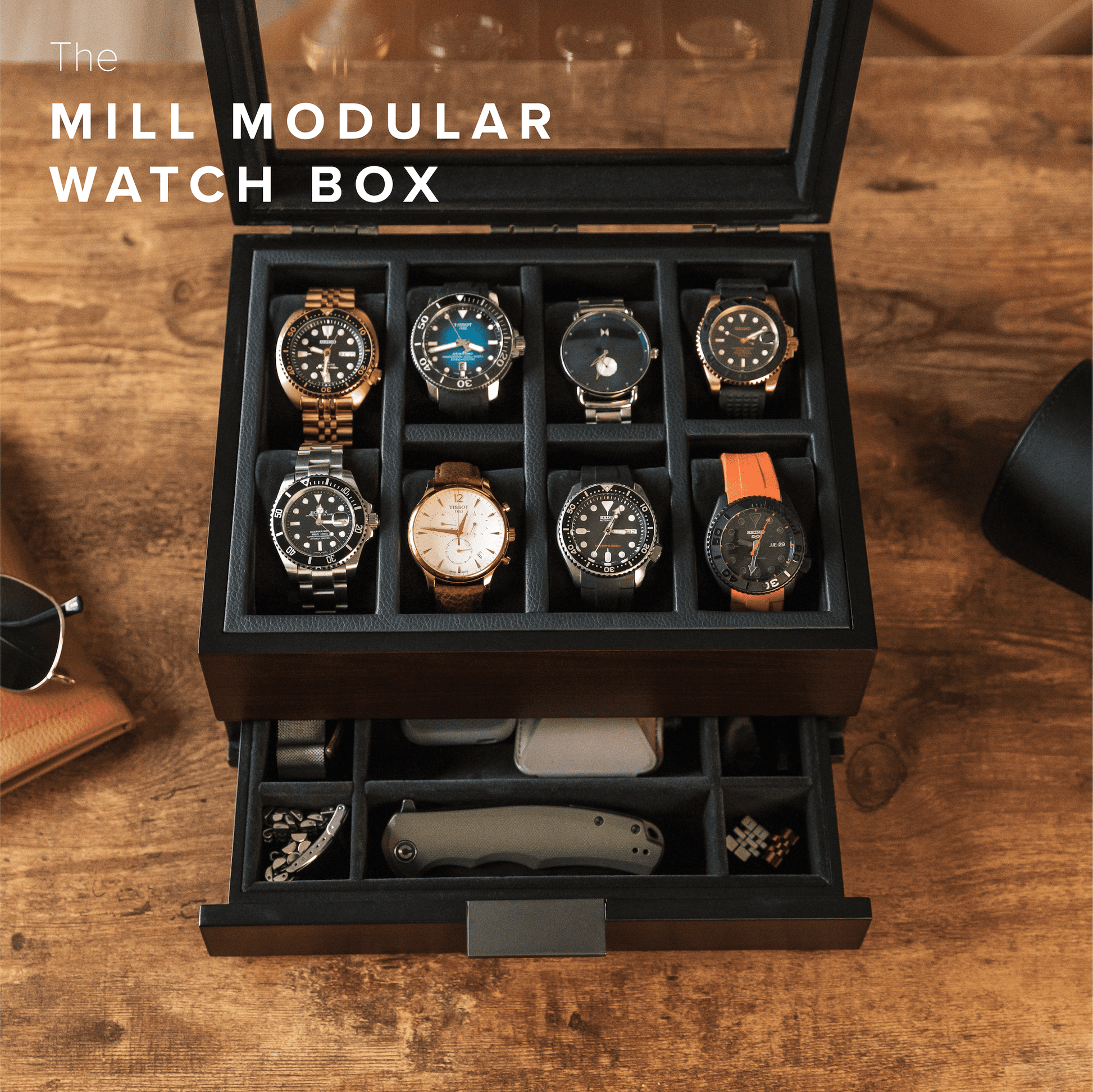 Mill Modular 8 Slot Watch Box