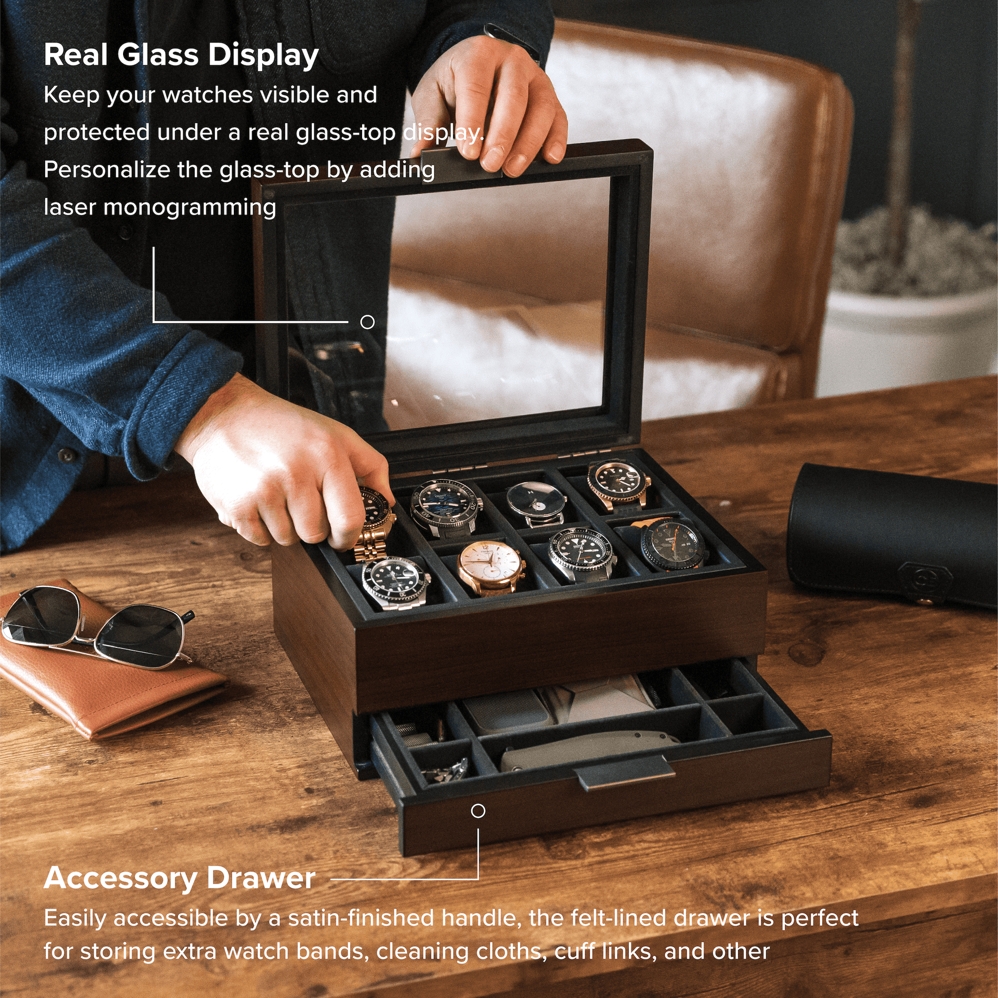 Mill Modular 8 Slot Watch Box
