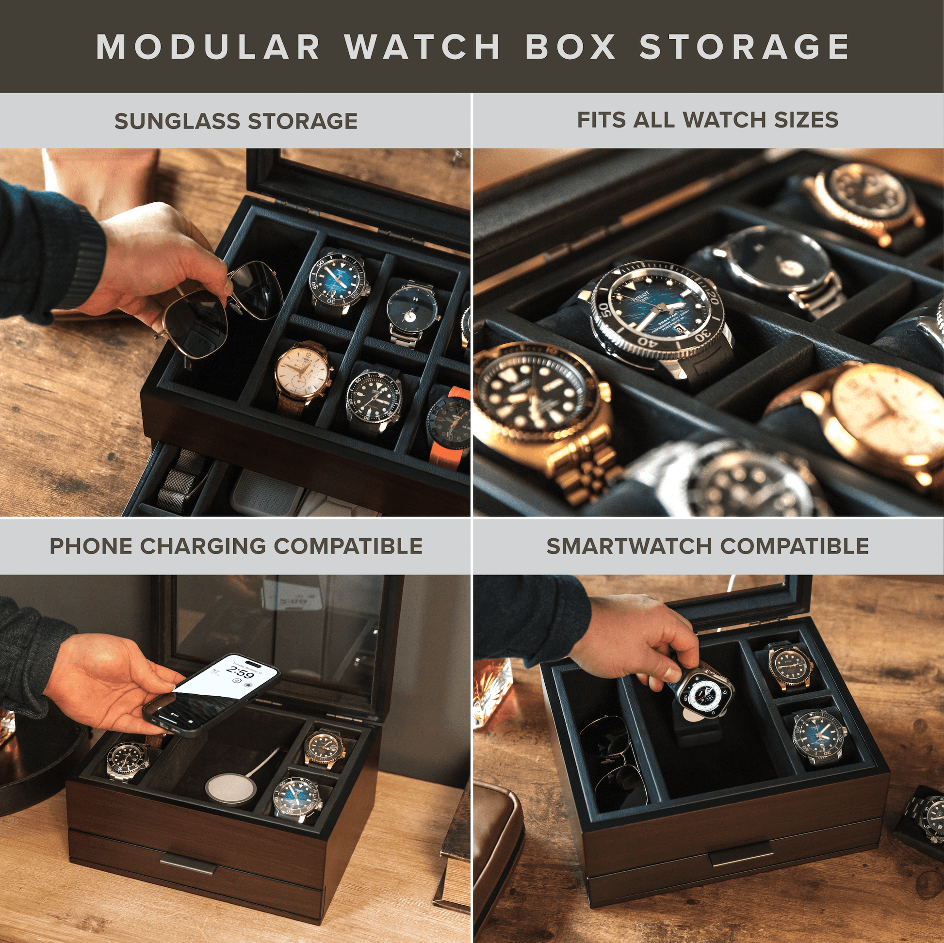 Mill Modular 8 Slot Watch Box