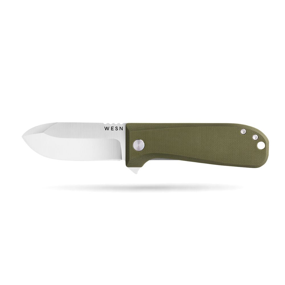 Wesn The Allman Pocket Knife OD Green G10