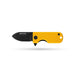 WESN Microblade Keychain Knife - Blacked Out Mustard G10 X Titanium