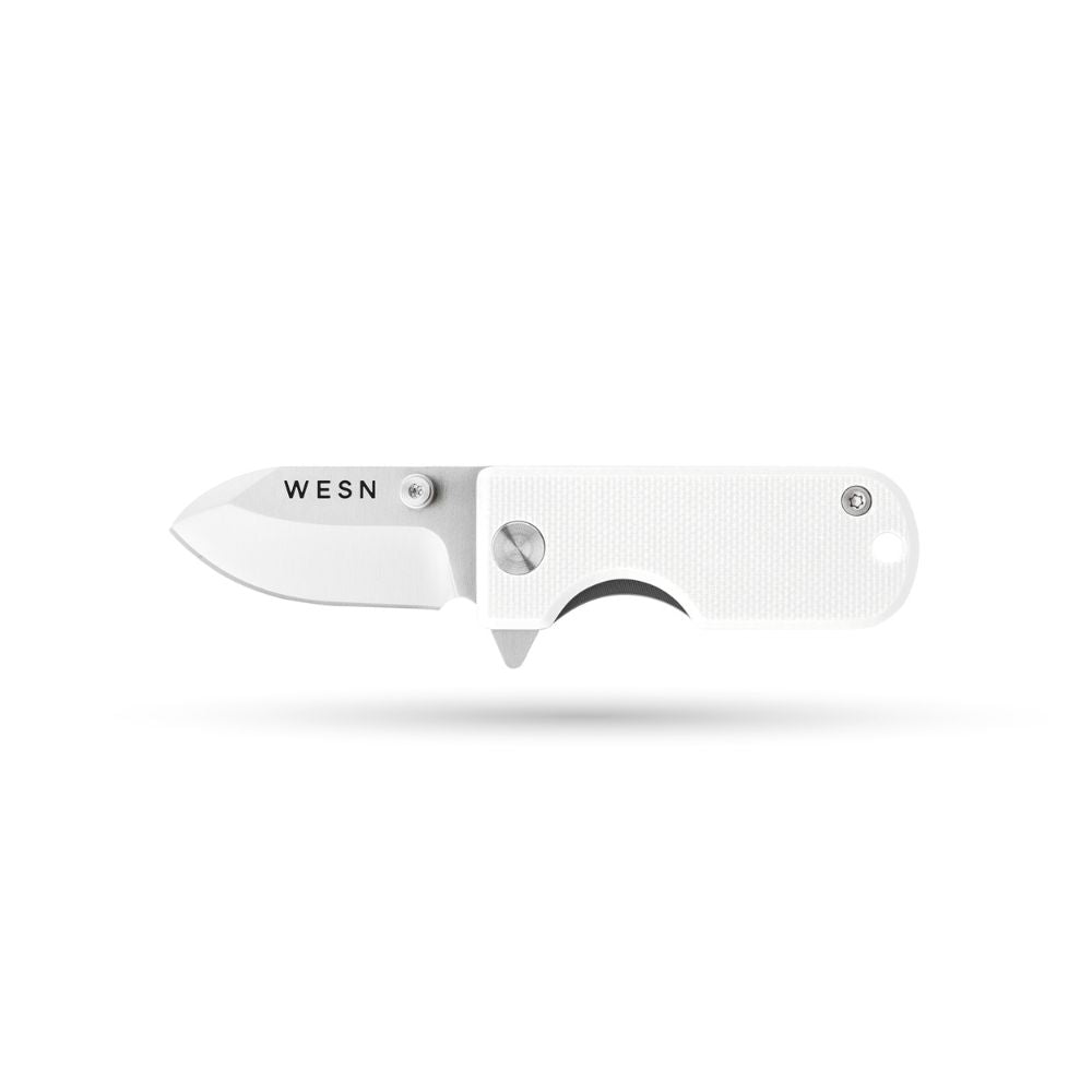 WESN Microblade Keychain Knife White G10 x Titanium