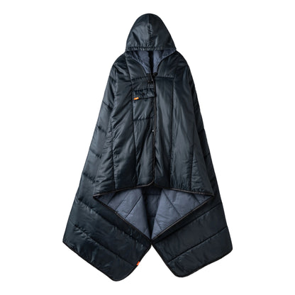 Line of Trade Puffy Blanket Poncho Slate Blue
