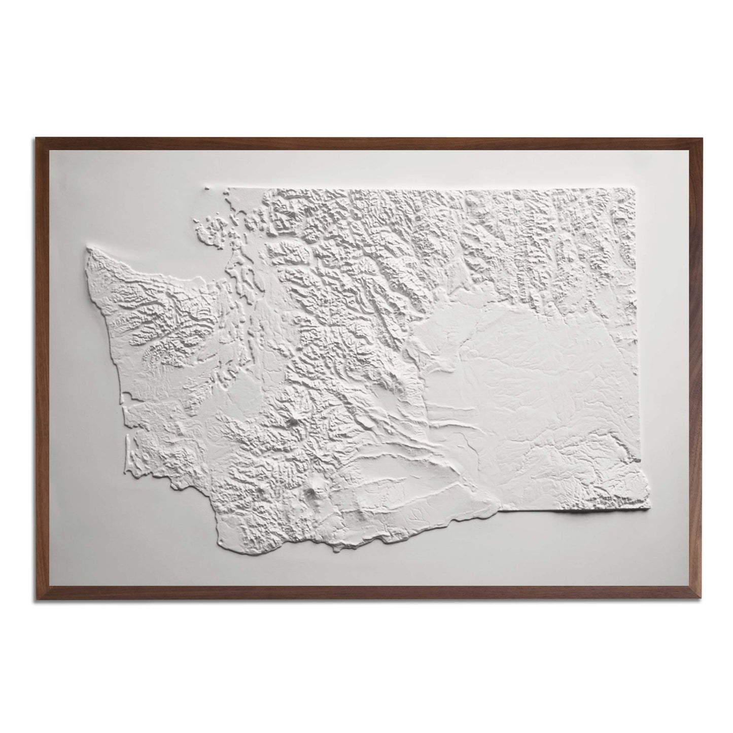 Washington 3D Raised Relief Map