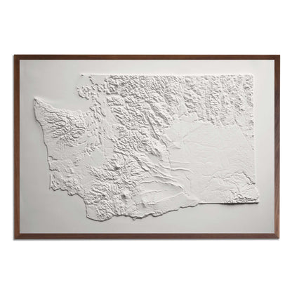 Washington 3D Raised Relief Map