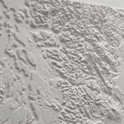 Washington 3D Raised Relief Map
