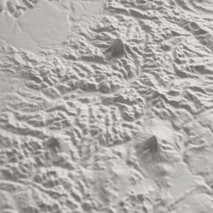 Washington 3D Raised Relief Map