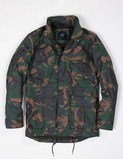 Rivay Waxed Cotton Camo Field Jacket