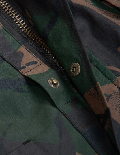 Rivay Waxed Cotton Camo Field Jacket