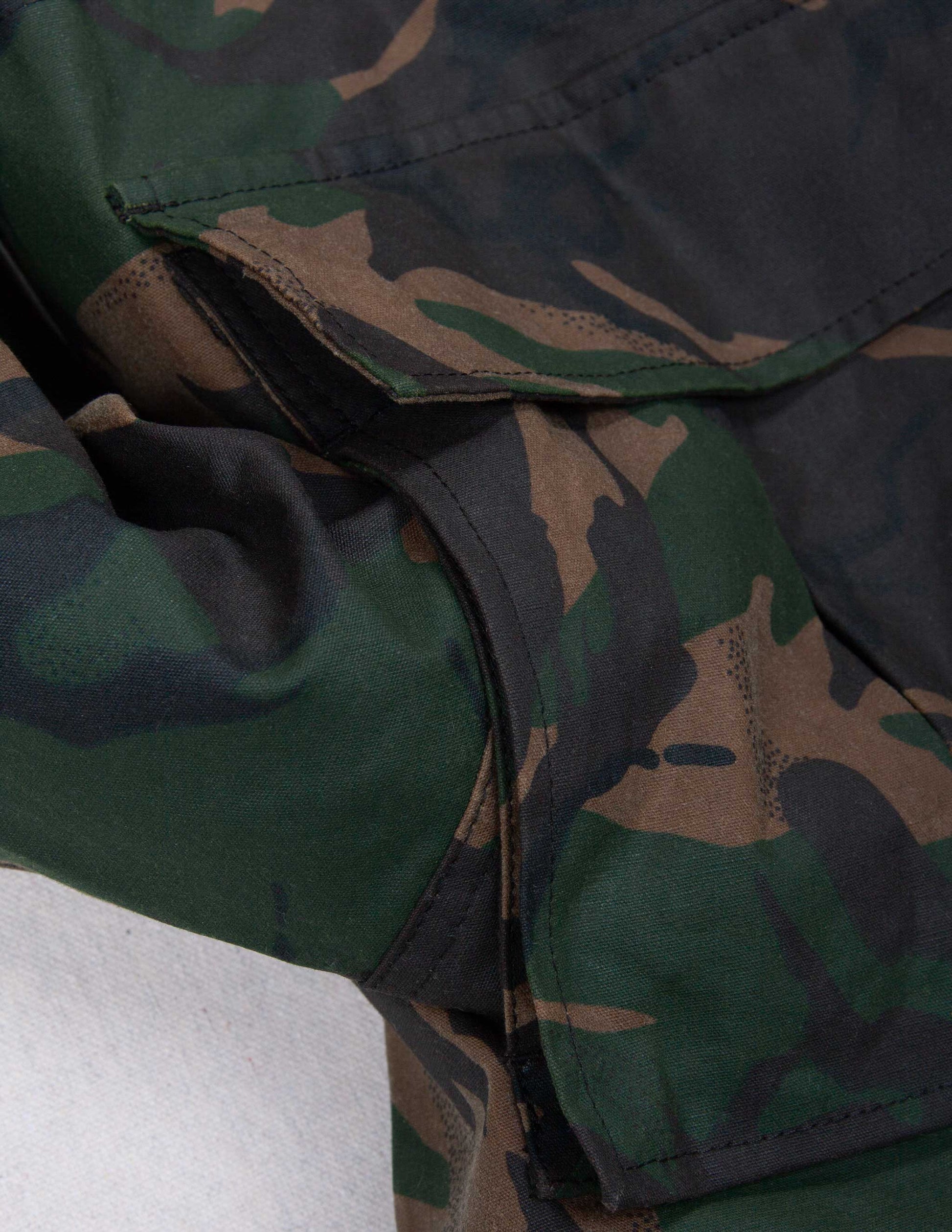 Rivay Waxed Cotton Camo Field Jacket
