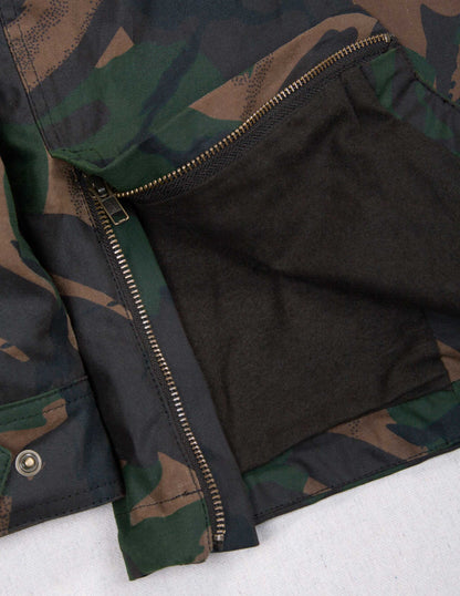 Rivay Waxed Cotton Camo Field Jacket