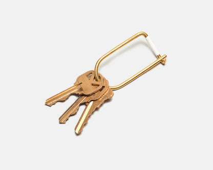 Craighill Wilson Keyring - Enameled White