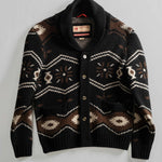 Iron & Resin Wincha Shawl Collar Sweater - Black