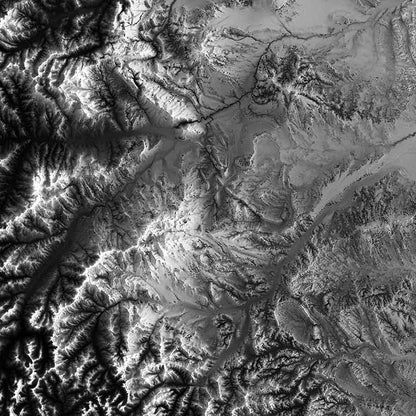 Wyoming Elevation Map