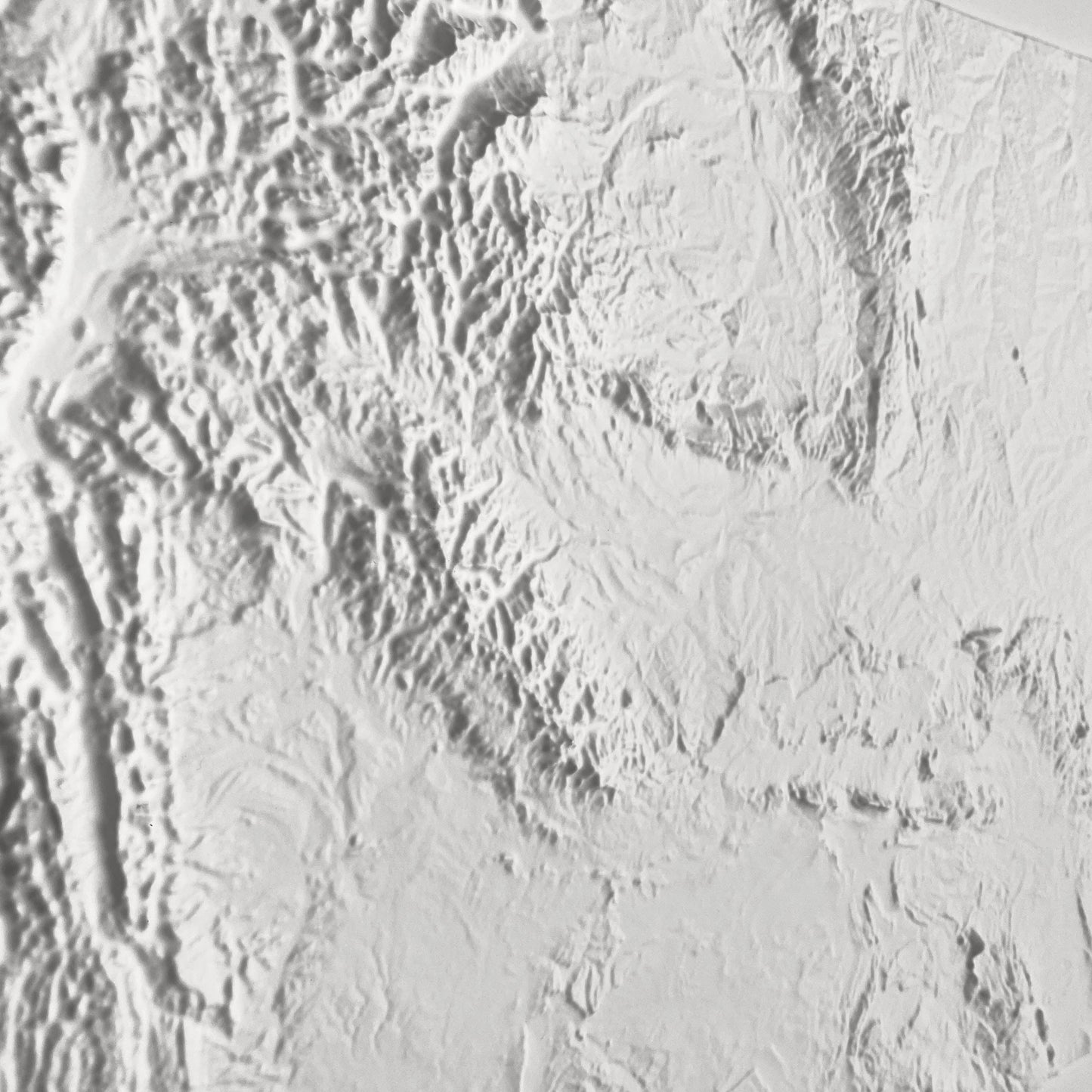 Wyoming 3D Raised Relief Map