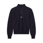 AARON LEVINE HALF ZIP SWEATSHIRT - NAVY
