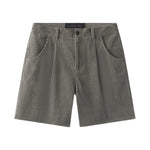 AARON LEVINE SINGLE PLEAT CORDUROY SHORT - SAGE