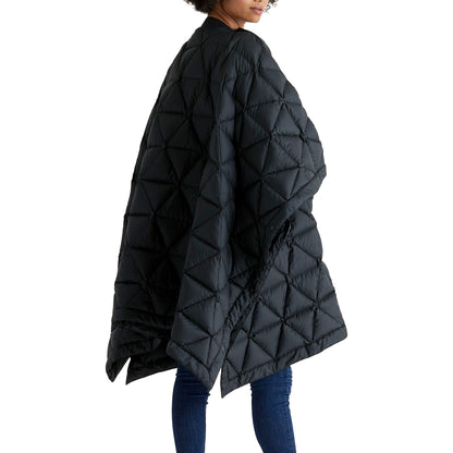 AETHER Onyx Black Down Poncho