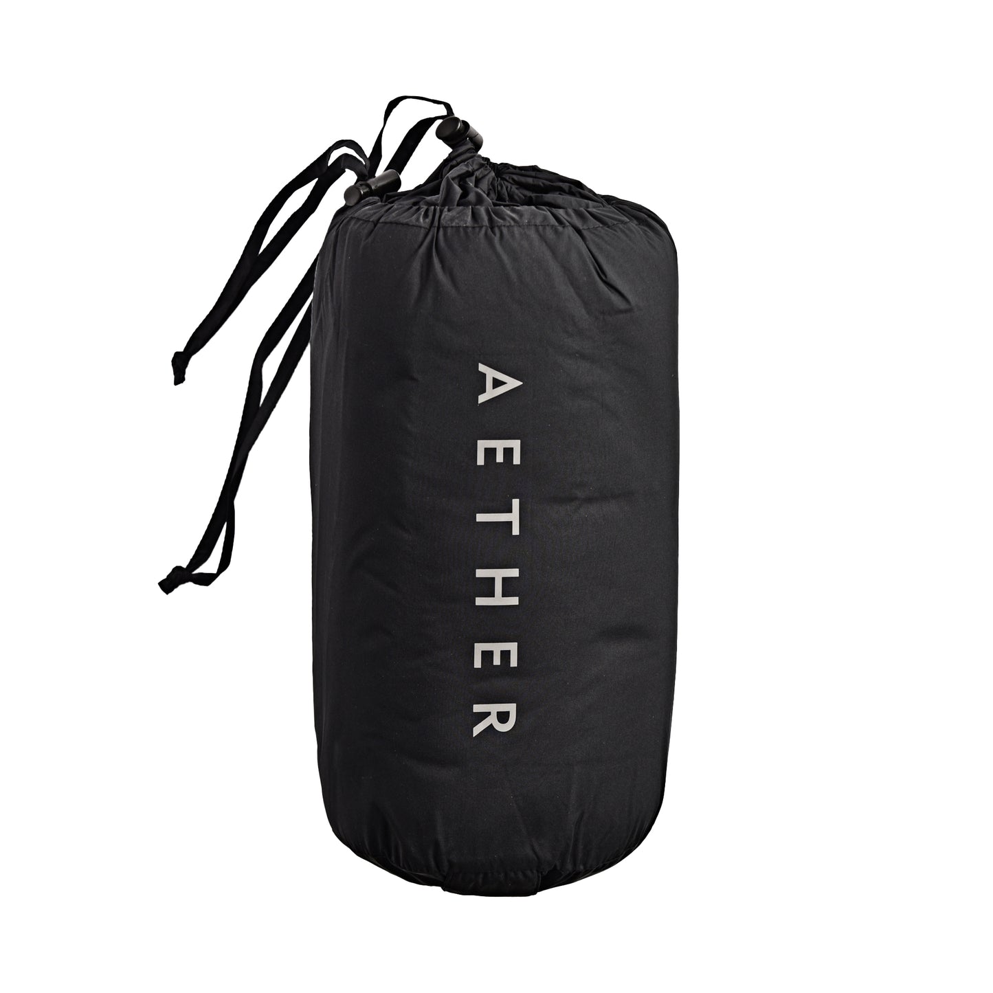 AETHER Onyx Black Down Poncho