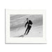 Gianni Agnelli Skiing Framed Print - White Frame