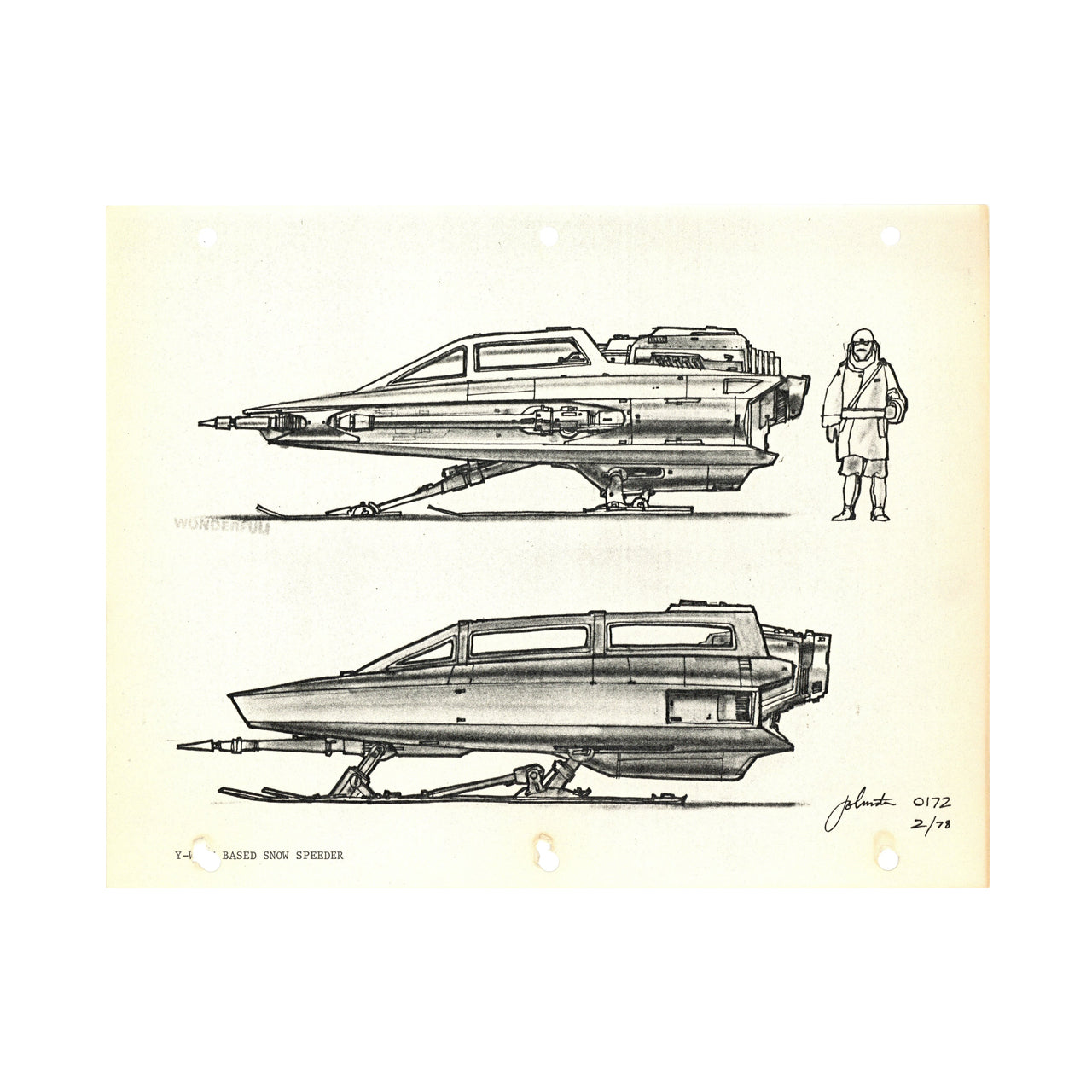 Star Wars: The Empire Strikes Back - T-47 Air Speeder Prototype Print