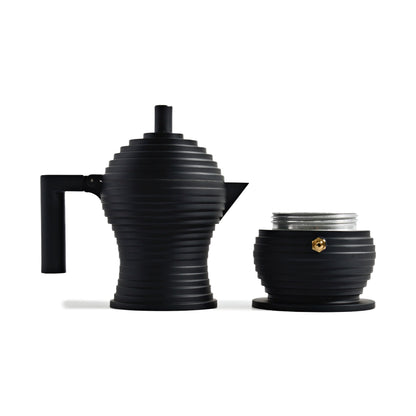 Alessi Pulcina Blackout Espresso Coffee Maker