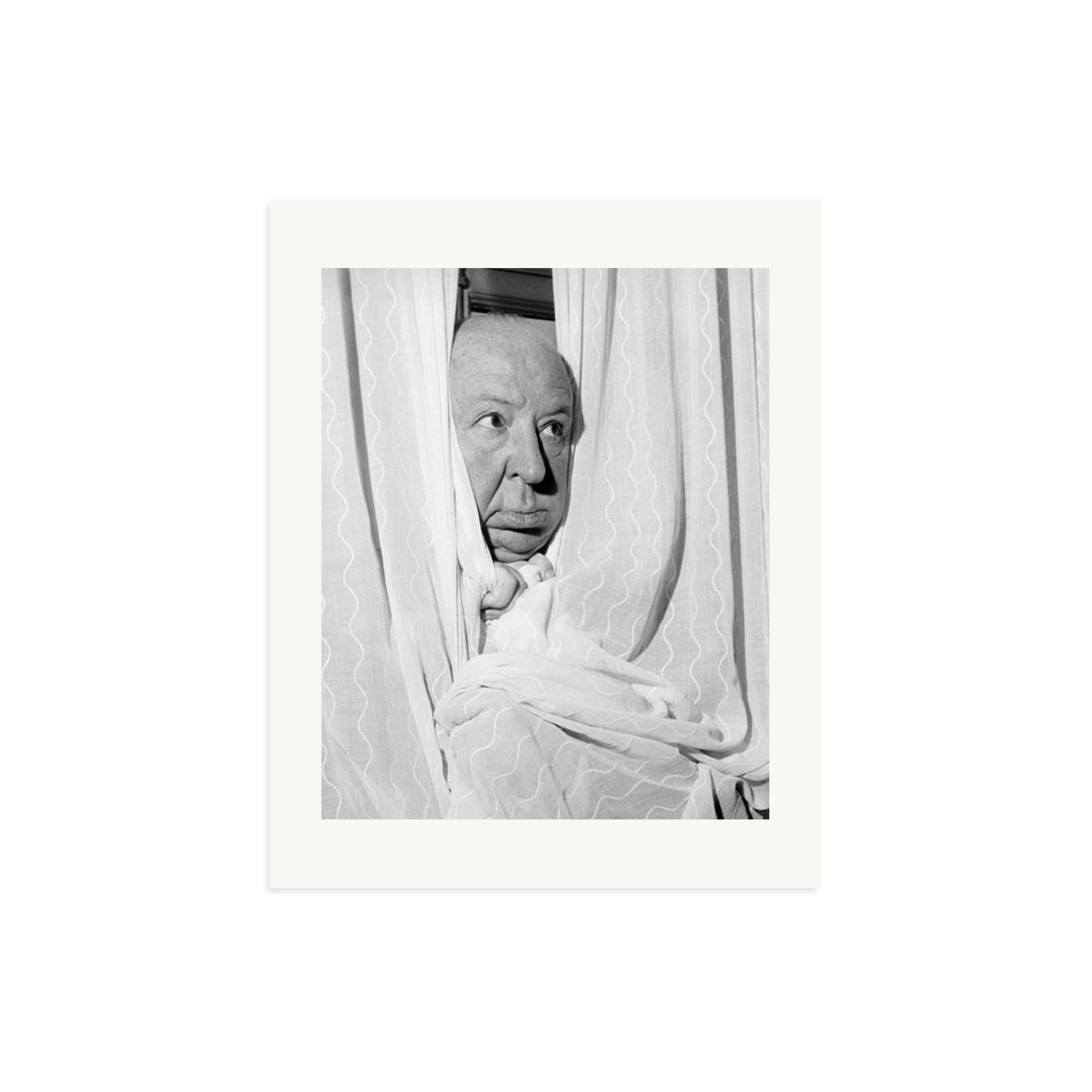 Alfred Hitchcock at the Claridges Hotel Framed Print Print Only Medium