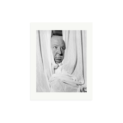 Alfred Hitchcock at the Claridges Hotel Framed Print Print Only Medium