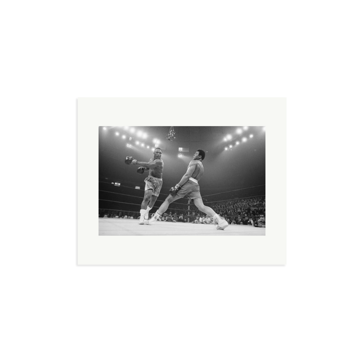 Ali Dodging a Punch From Frazier Print Only Medium