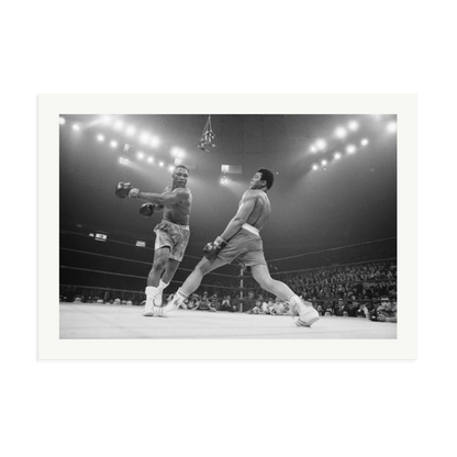 Ali Dodging a Punch From Frazier Print Only XXL