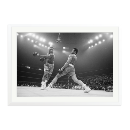 Ali Dodging a Punch From Frazier White XXL