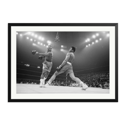 Ali Dodging a Punch From Frazier Black XXL