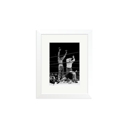 Muhammad Ali Knock Out Framed Print