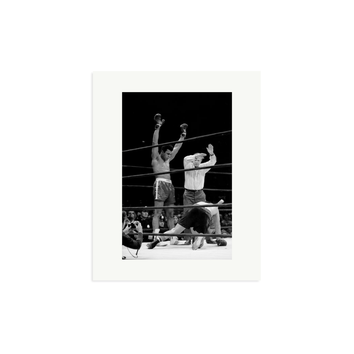 Muhammad Ali Knock Out Framed Print Print Only Medium