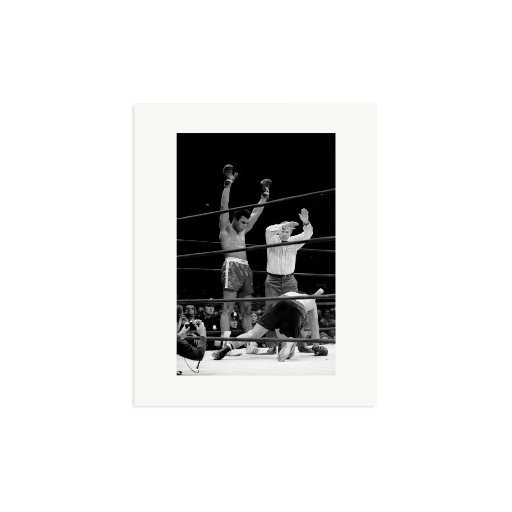 Muhammad Ali Knock Out Framed Print Print Only Medium